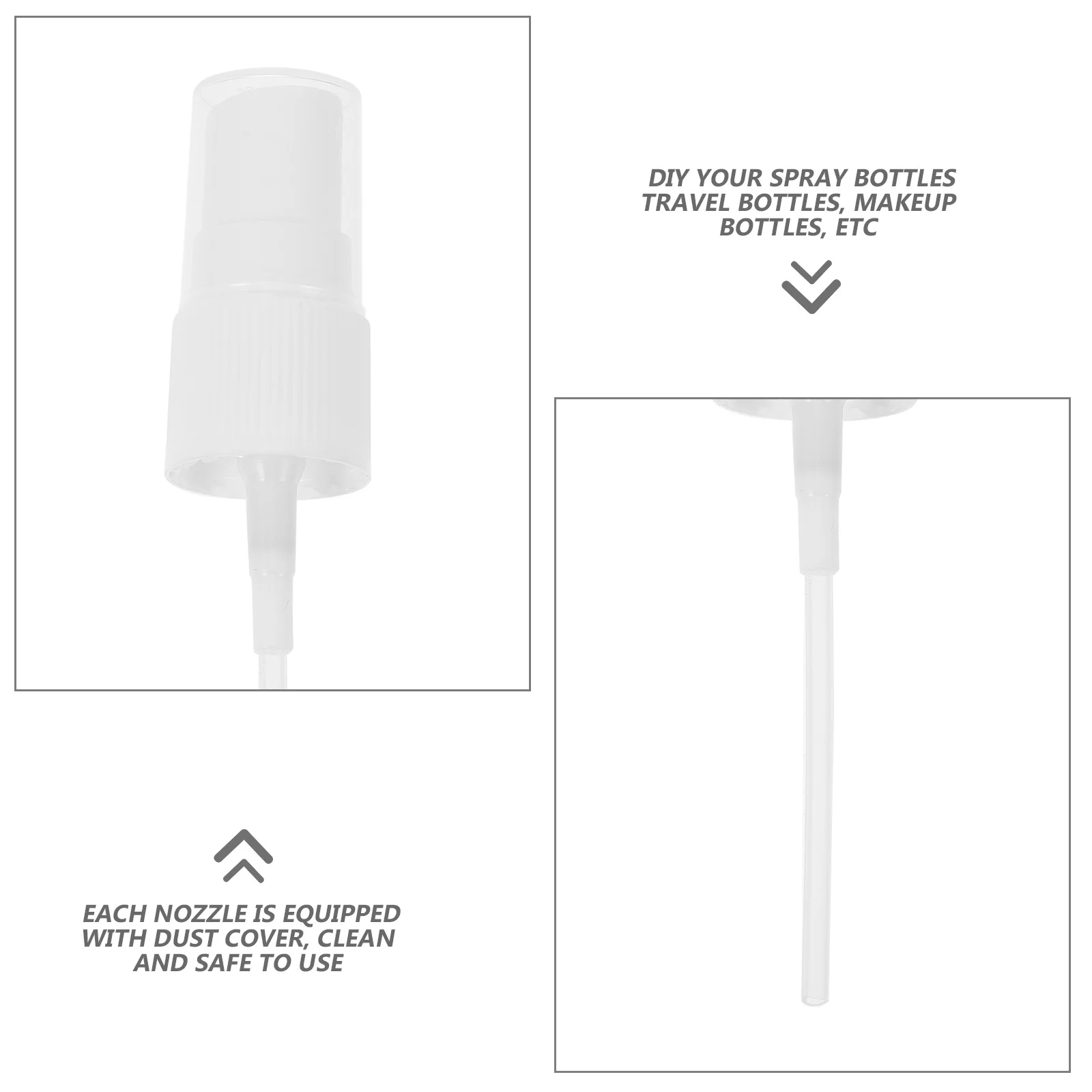 

40Pcs Mist Sprayer Replacement Plastic Spray Nozzle for Hair Spray Bottle Fine Mist Pump Reusable Convenient Storage