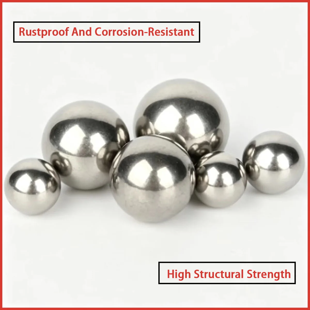 Diameter 0.5-23mm 304 stainless steel solid ball used for valve fittings, ball bearings, etc