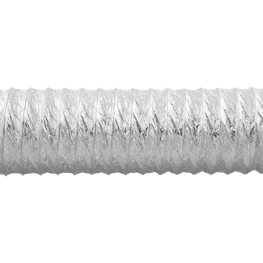 Conector de aire de papel de aluminio Flexible de 4 pulgadas x 8 pies, ventilación de escape, alambre resistente a pinchazos, hélice UL 181 Clase 1, uso en ventilador de baño