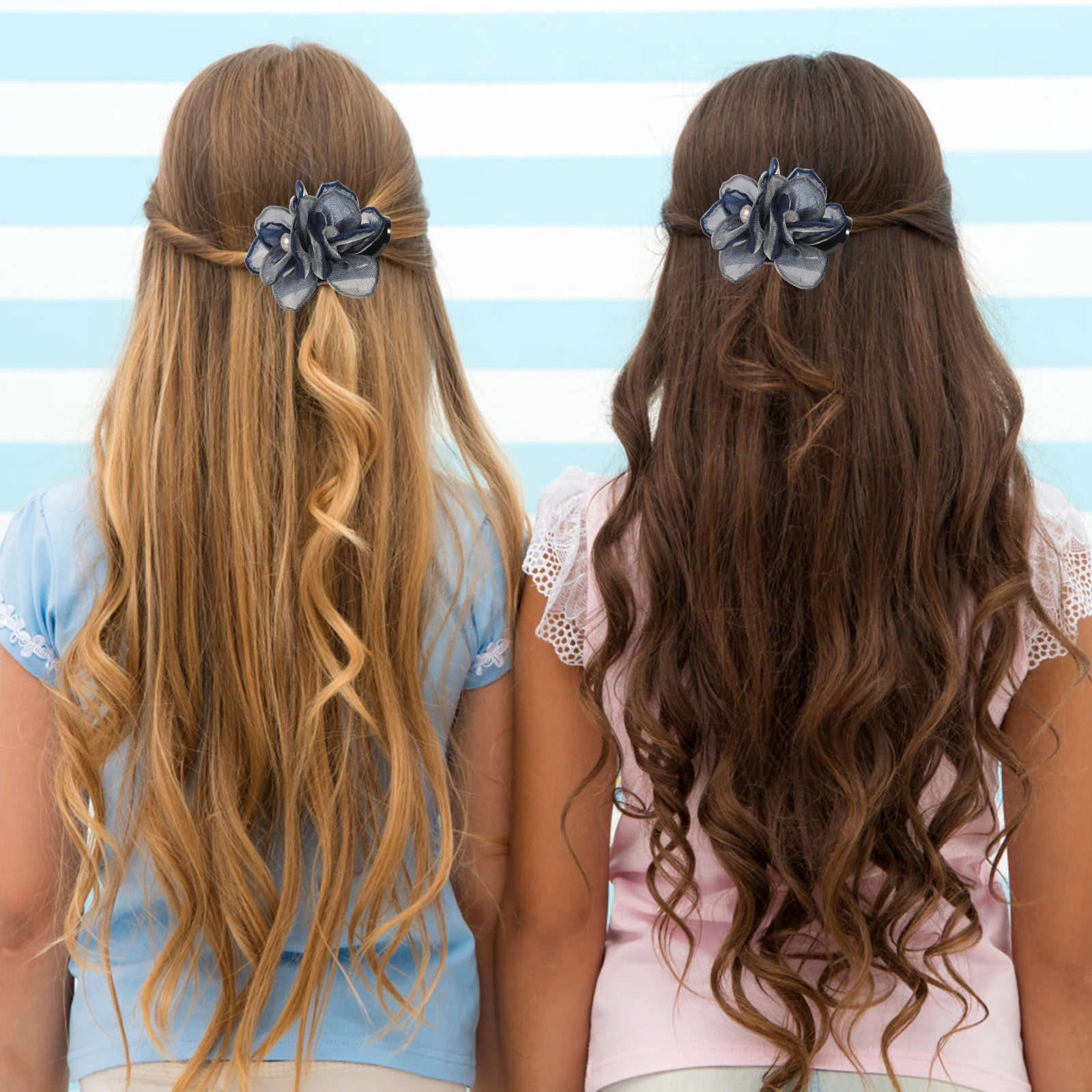 

Duck Bill Clip Silk Flower Clip For Women French Clips Thick Hair Styling Party Wedding Hair Accessories Barrettes