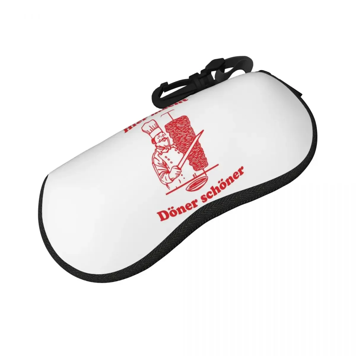 Here Kebab Makes It More Beautiful Shell Glasses Case Portable Sunglasses Box Women Men Soft Eyeglass Bag Pouch