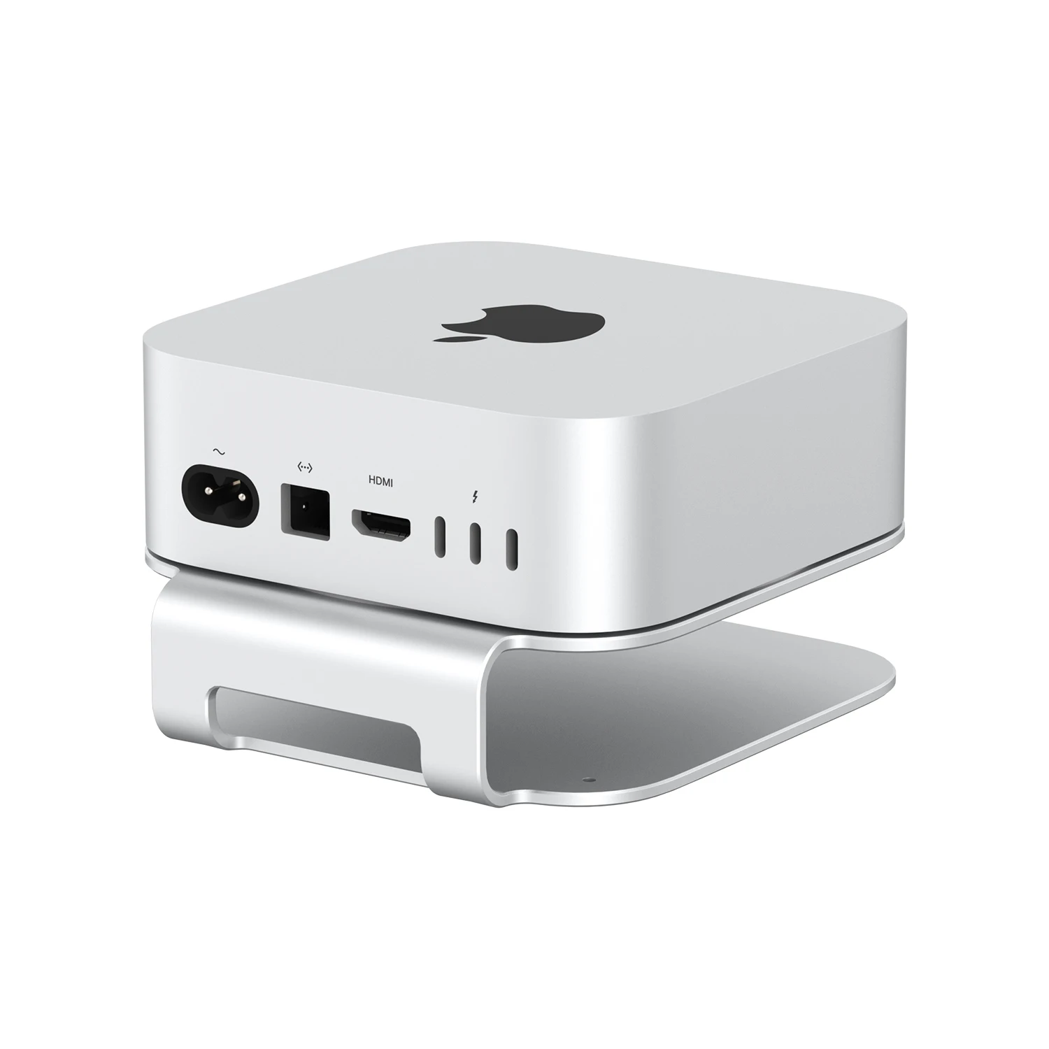 Colorii.CC Desktop Stand for Mac Mini M4 & M4 Pro 2024 Heat Dissipation Aluminum Mount Dock Cooling Holder Accessories