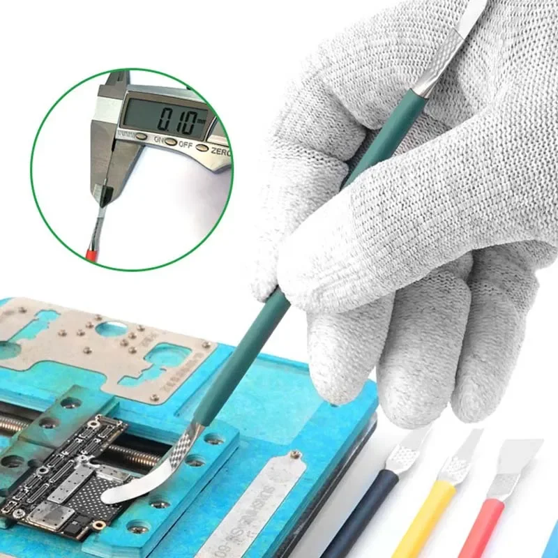 Cuchillo de mantenimiento BGA para reparación de chips IC de RL-049B, hoja fina para CPU, NAND, quitar pegamento, desmontar Teléfono, tableta, PC