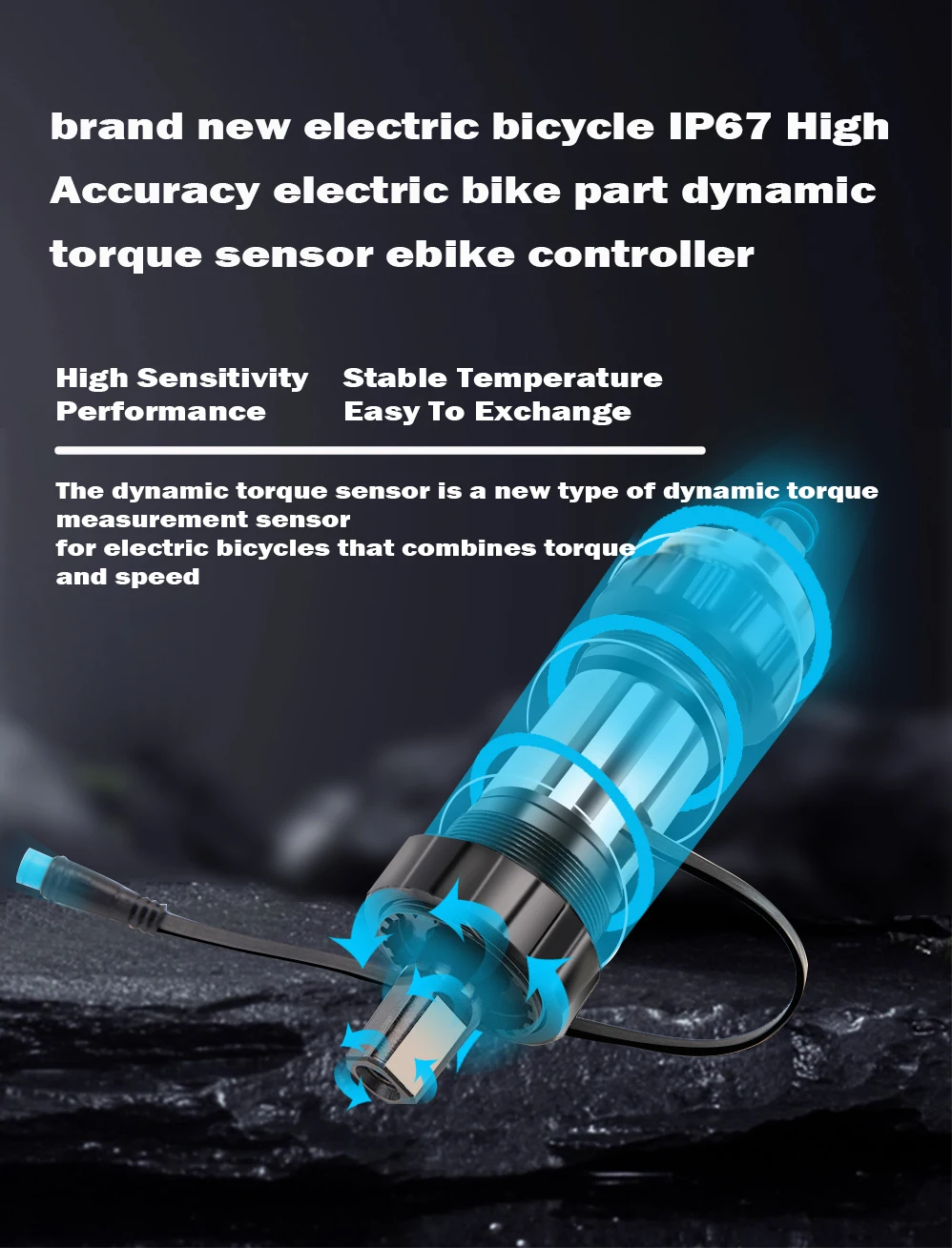 power Hub Motor Electric Bike Torque Sensor Kit with Bottom Bracket 68mm 120mm