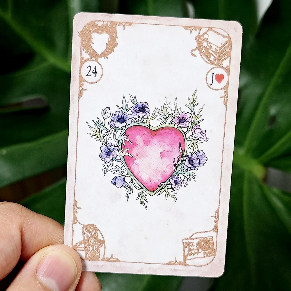 สัญญาณแห่ง Fate Lenormand Deck - การ์ด Rana System ขนาด 9*6 ซม. การ์ด 36 ใบและการ์ดเสริม 6 ใบ