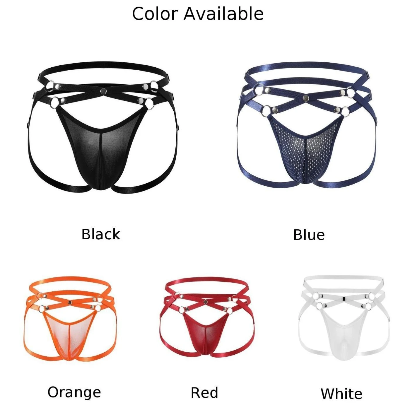 للارتداء اليومي للمناسبات غير الرسمية سراويل داخلية قصيرة للرجال باللون الأزرق على شكل حرف G لون سادة متوسطة الحجم جديدة تمامًا