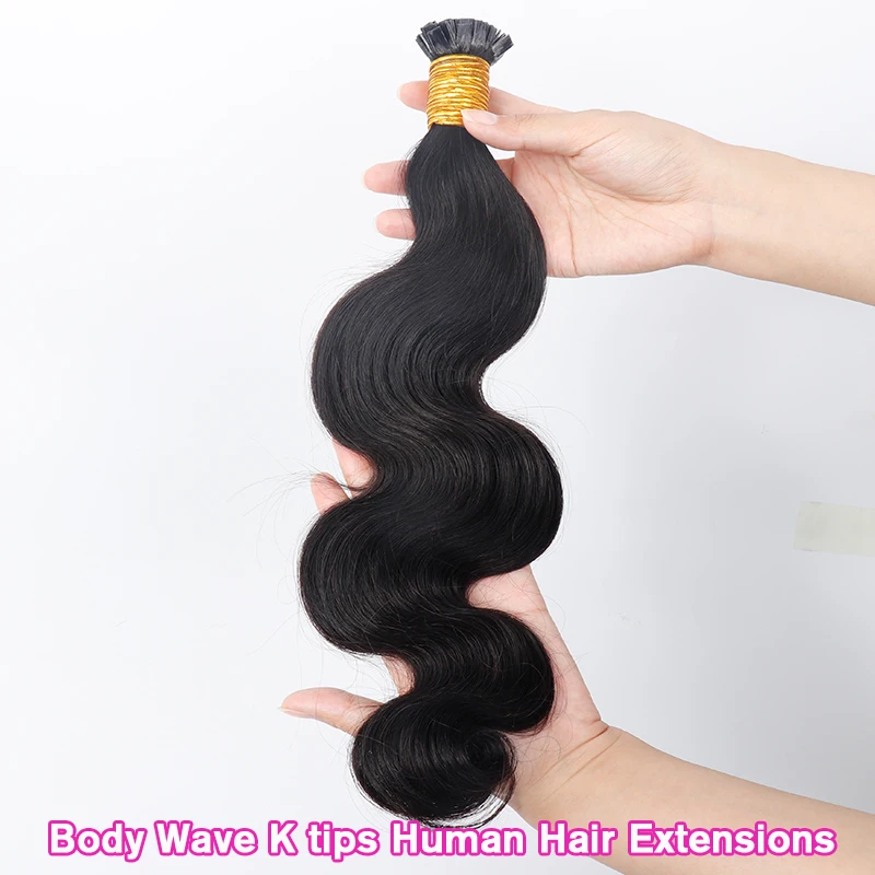 

Объемная волна K Типсы Наращивание человеческих волос Предварительно склеенные кератиновые горячие Fusion Плоские кончики Наращивание волос Микроссы Чернокожих женщин EverBeauty