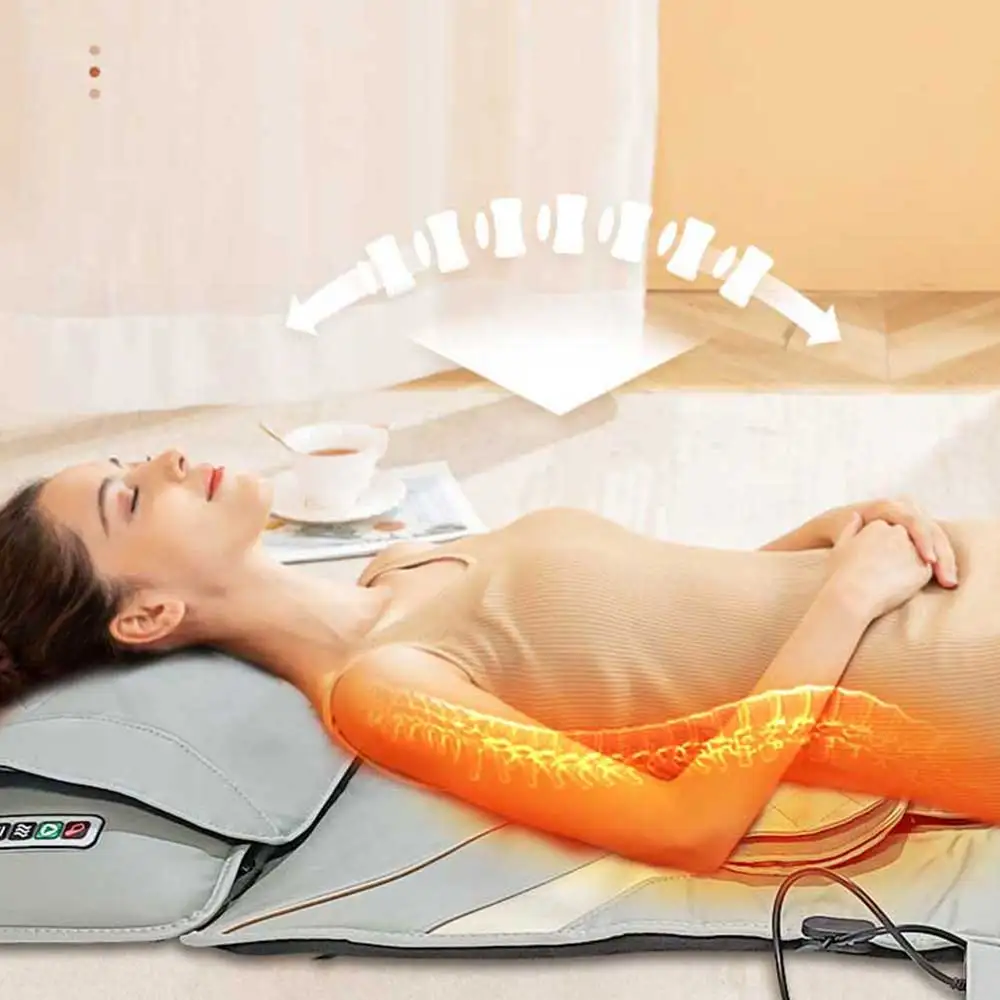 Massage mattress whole body household multifunctional heating kneading cervical spine back waist electric massage