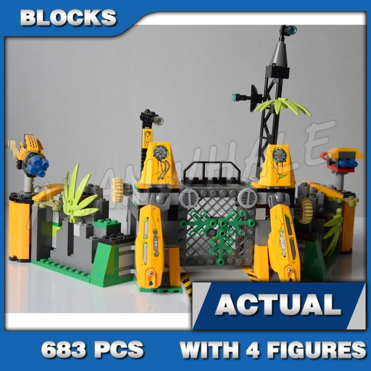 

683pcs Chima Lavertus' Outland Base Workshop Lion Spider Vehicle Trap Plant 10079 Building Block Sets Compatible With Model