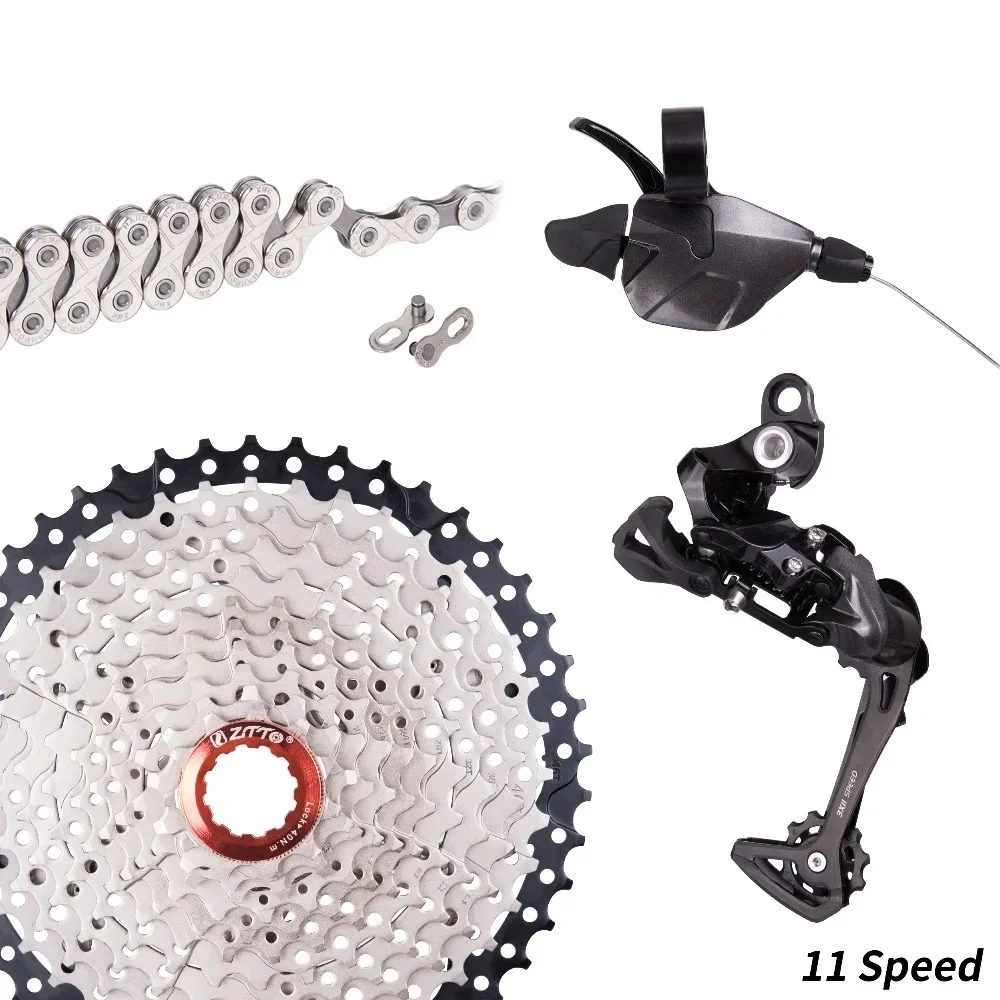 

1*11 Groupset 11 Speed Shifter Derailleur MTB Mountain Bike Group Set 11Speed 1 x 11 kit 11S 40T 42T 46T Cassette and Chain Set