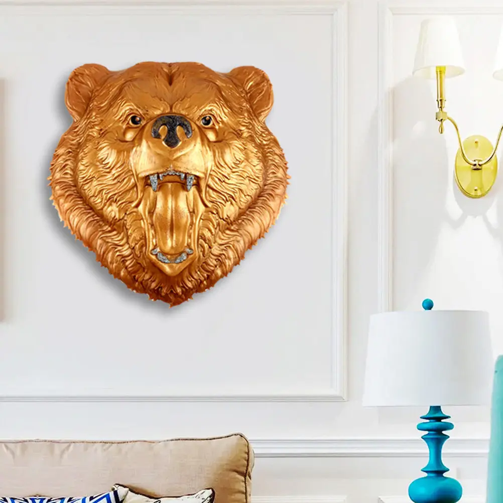 Bear Head Silicone Mold 3D Detailed Design for Epoxy Resin Crafting DIY Jewelry Accessories Desktop Decor Drop Casting Mold view 5