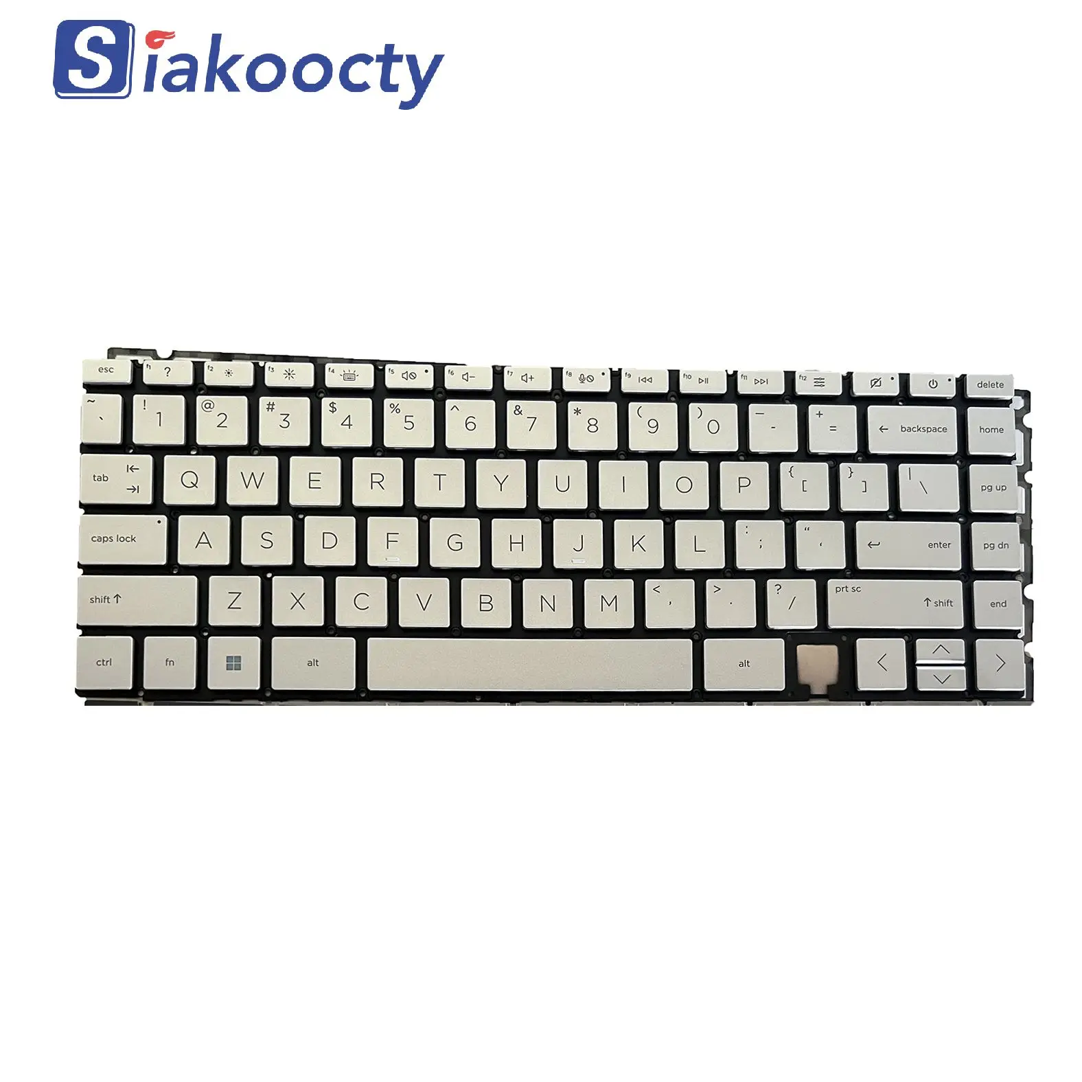 New For HP Spectre X360 14-EA 14-EB 14-AE US Laptop Keyboard Backlit Silver