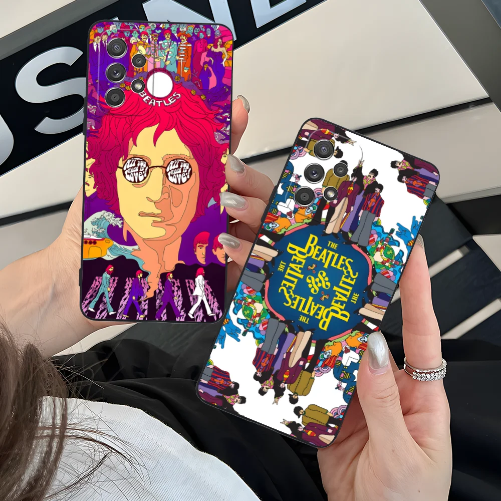 Mobile B-Beatles-s Phone Case for Samsung Galaxy A73 72 71 70 55 54 53 52 35 34 32 23 14 13 5G Black Cellphones Smartphone Cover