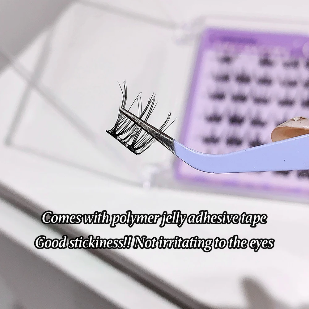 Cappuvini 5D Curling Glue-free Natural False Lashes Fluffy and Thick Upper Eyelashes