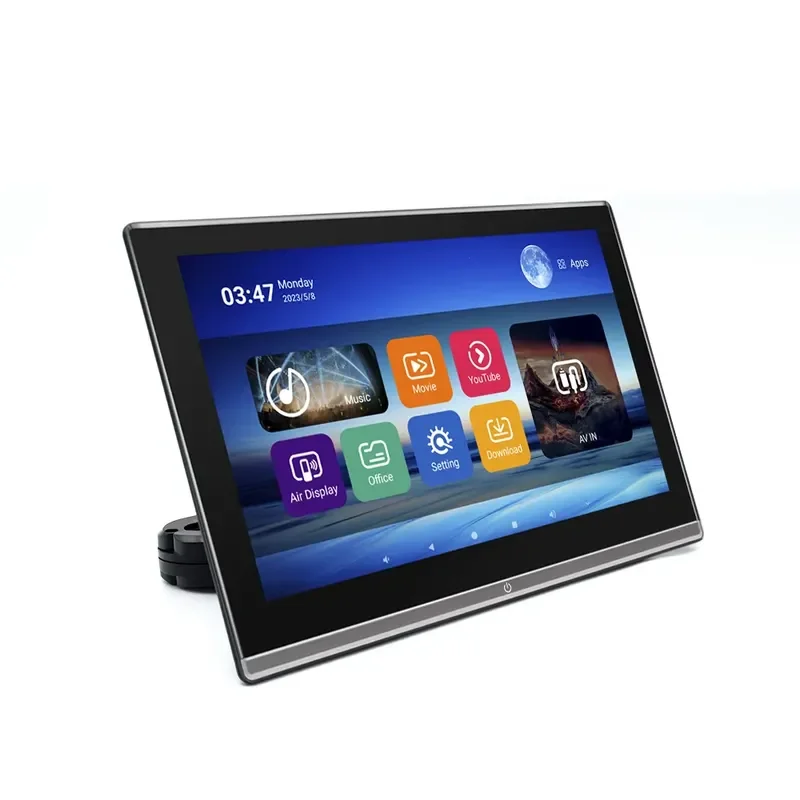 Newest 13.3Inch 4K Android 10 Portable Car Headrest USB Rear Seat Entertainment Touch Screen MP5 Video Player Auto
