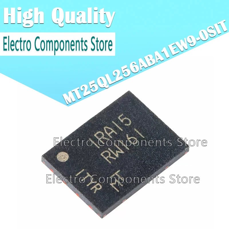 2Pcs/Lot MT25QL256ABA1EW9-0SIT RW161 (Marking RW161) WPDFN-8 256Mb NOR Flash Memory Chip