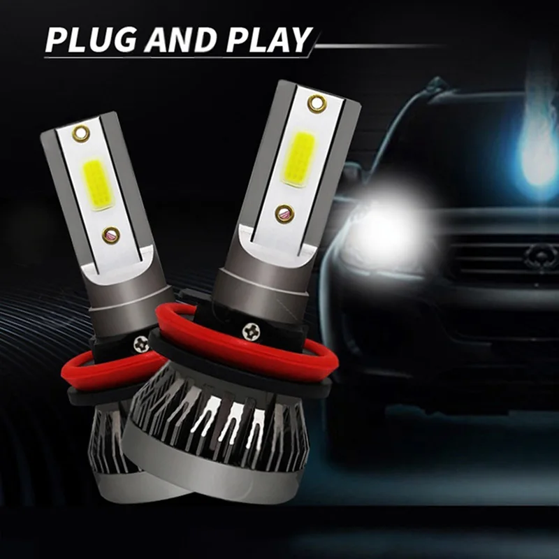 H4 H7 سيارة العلوي H1 LED لمبة H8 H11 9005 HB3 9006 HB4 9004 HB1 H3 HB5 H13 Led أضواء 20000LM توربو لامبادا 12 فولت