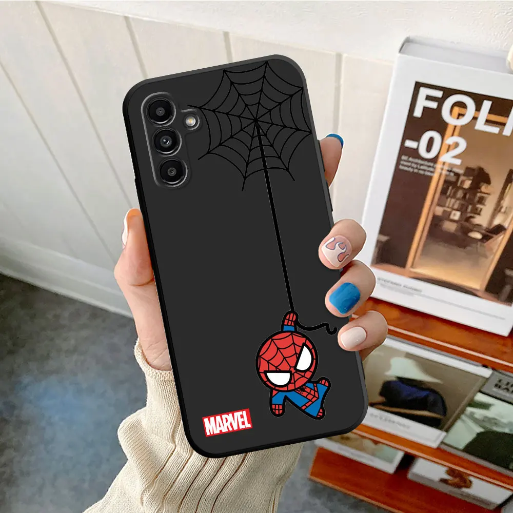 Cute Marvel Spiderman Phone Case for Samsung Galaxy A40 A02s A50 A10s A20e A03s A04s A03 Core A04 A70 A54 A34 A02 A01 A10 Cover