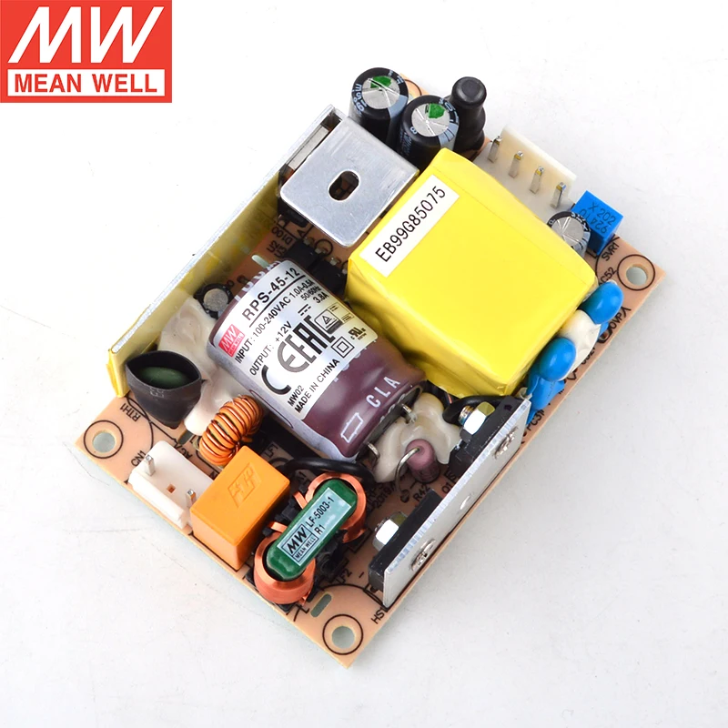 MEAN WELL PCB Medical Type RPS-45 Series Single Output Switching Power Supply RPS-45-3.3/5/7.5/12/15/24/48V