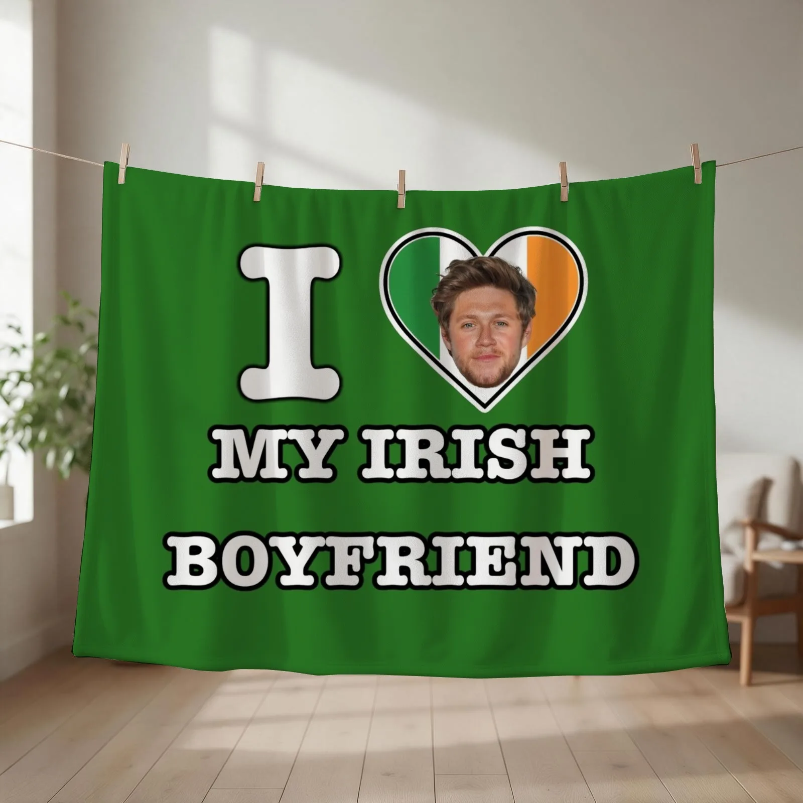 Niall Irish Boyfriend Throw Blanket Soft Big Nap wednesday Plaid Blankets