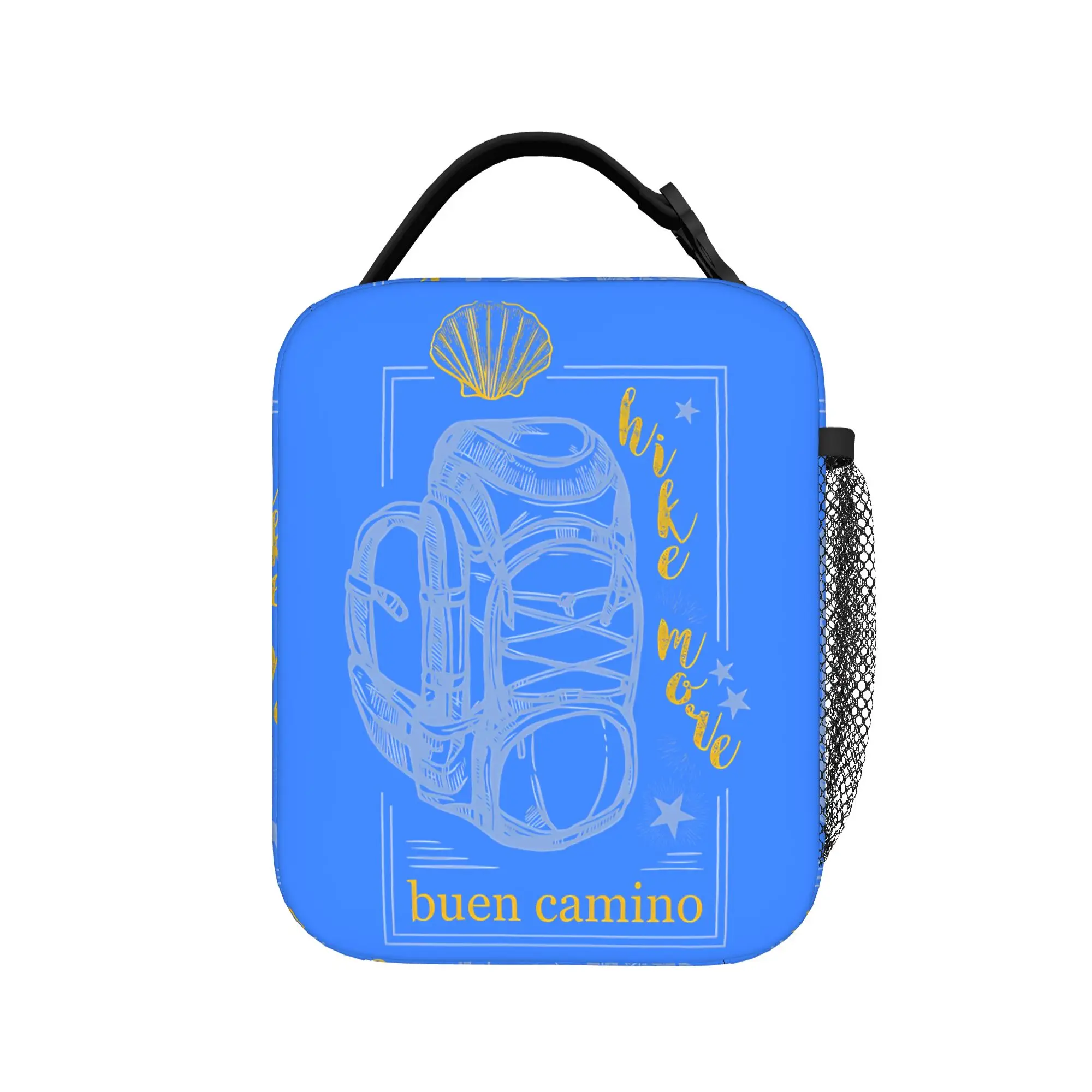 Buen Camino de Santiago Vintage Insulated Lunch Bags Thermal Bag Reusable,Lunch Container  High Capacity Tote Lunch Box Outdoor