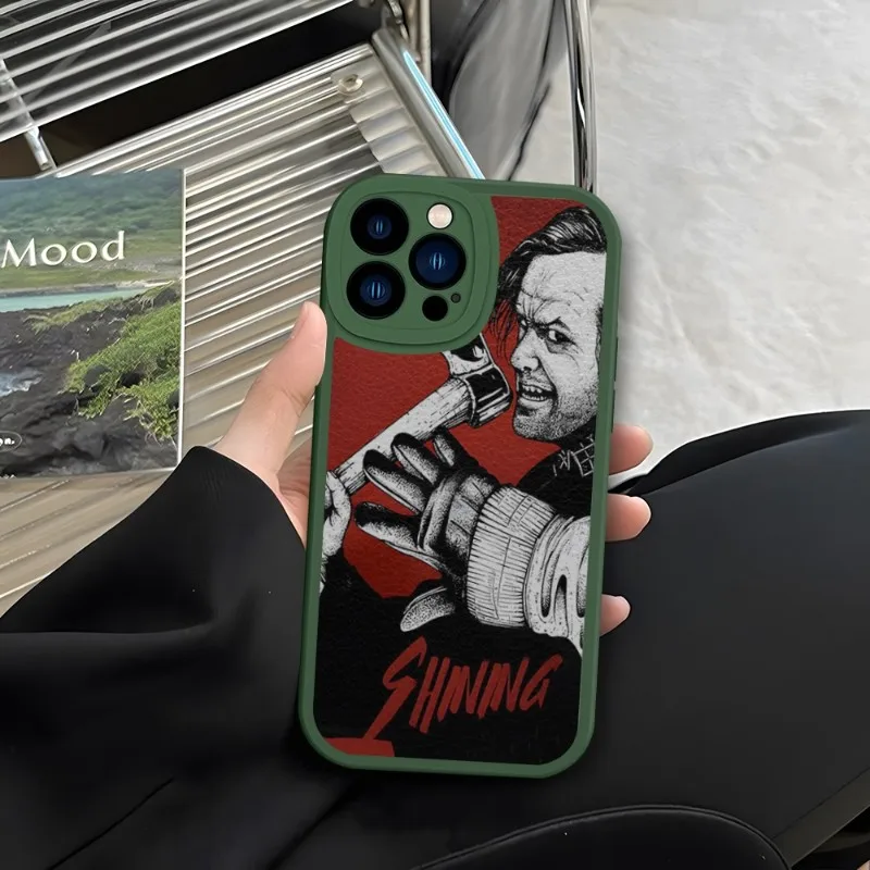 The Shining Stanley Kubrick Movie Phone Case Green For IPhone 11 13 14 12 Pro Max Mini Xs X Xr 7 8 Plus SE2020 Leather Coque