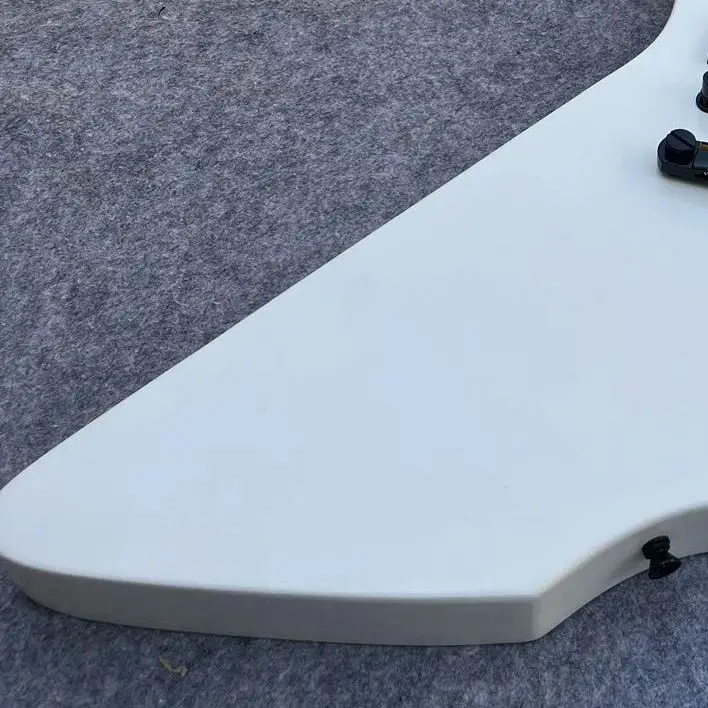 Snakebyte Guitar, Active Pickups, White Color, Rosewood Fingerboard