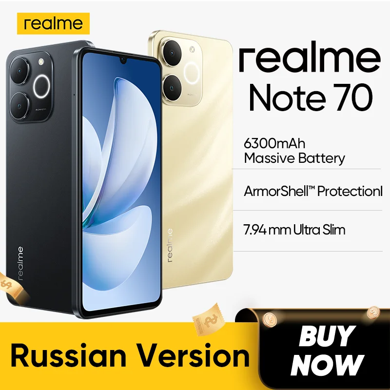 [النسخة الروسية] هاتف ذكي Realme Note 70 قريبًا!