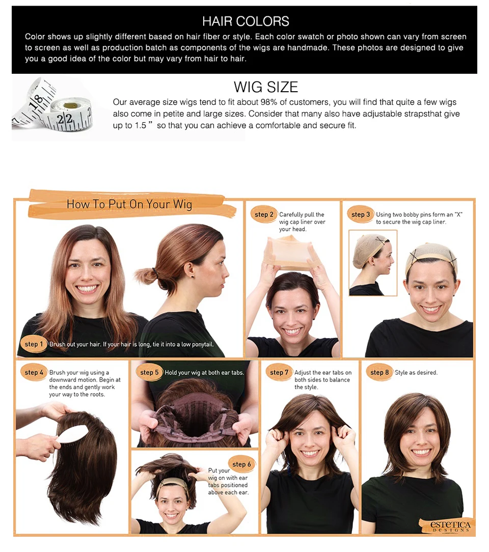 Blonde goldbraune Ombre lange gerade synthetische Perücke für Frauen mit Vorhang-Pony, hitzebeständiges Haar für Frauen, tägliche Party – Detail 23