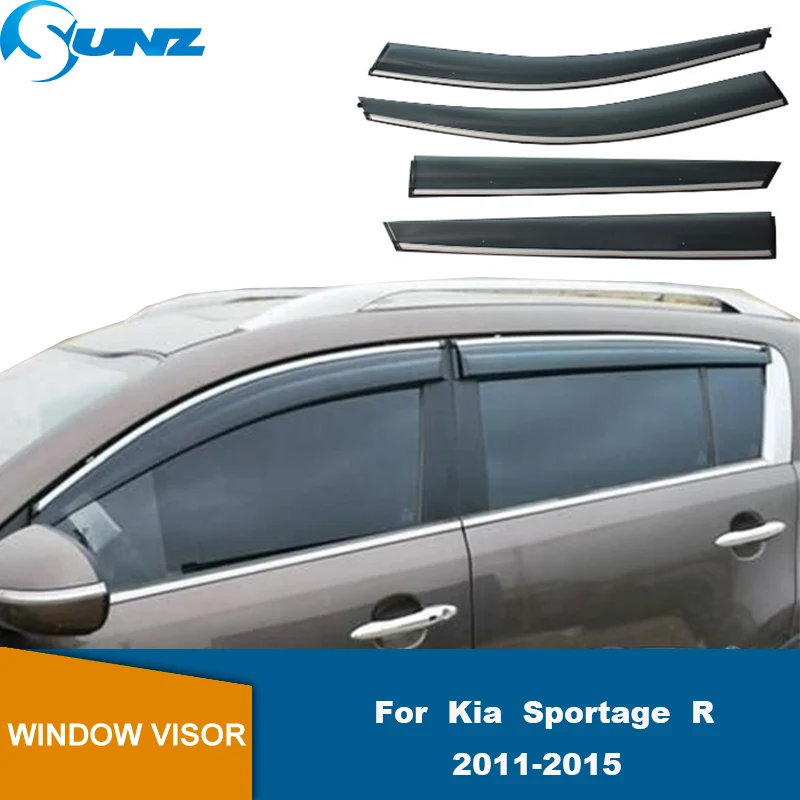 

Door Visors For Kia Sportage R 2011 2012 2013 2014 2015 Car Side Window Visor Rain Sun Guard Deflector Shade Awning Shelter