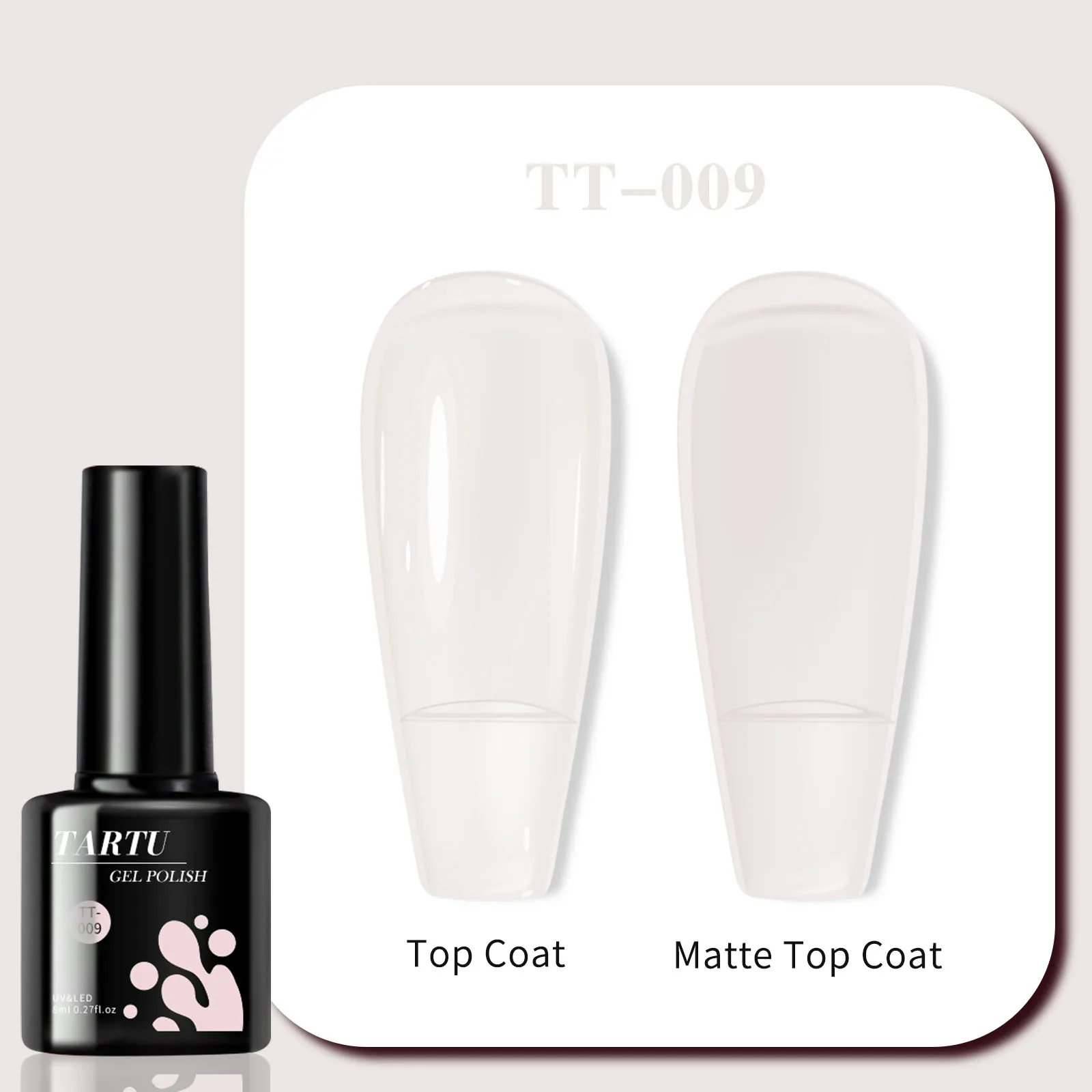 TARTU 8 ml jelly gel nail polish, white milky gel nail polish, semi-permanent, suitable for home nail DIY.