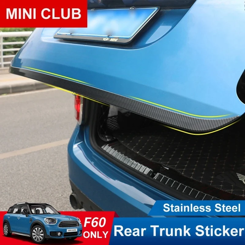 

Car Rear Bumper Decor Trim For Mini Cooper F60 Countryman Auto Trunk Edge Protective Cover Special Tail Box Protection Strip
