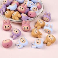 20Pcs 3D Silicone Beads Food Grade Cartoon Focal Beads For Jewelry Making DIY Pen KeyChain Accessories Baby Silicone Beads