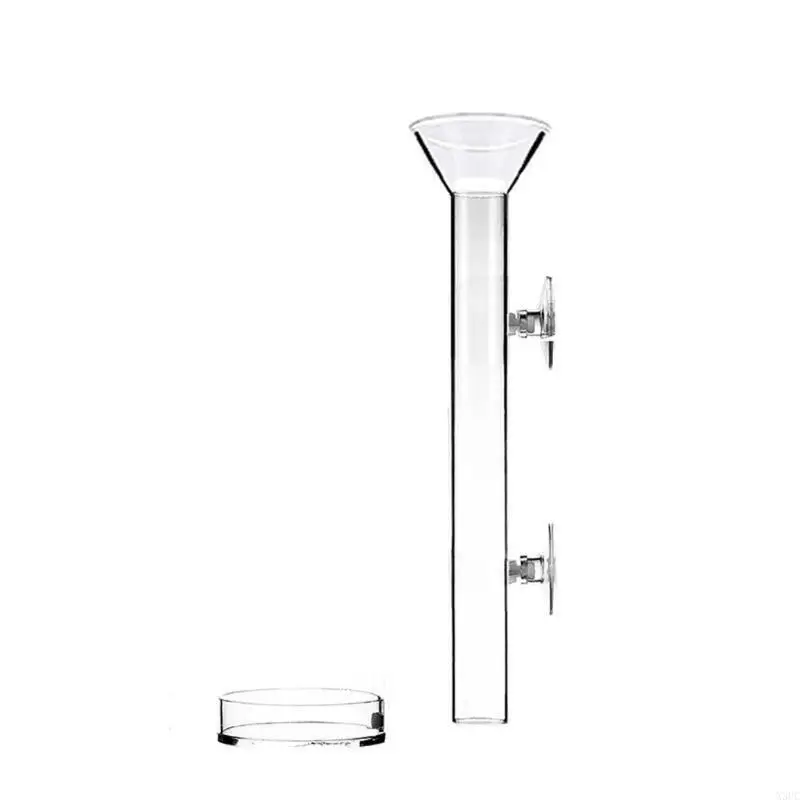 

Трубка для кормления креветок и набор блюд из прозрачного стекла, пригодного для креветок X3UC