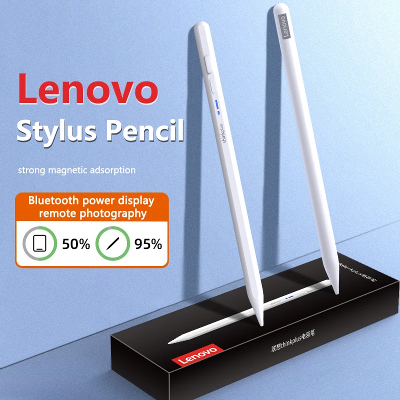 

Lenovo Thinkplus Universal Stylus BP17BL Pen For Tablet Android ios iPad Accessories Drawing Tablet Capacitive Bluetooh pen