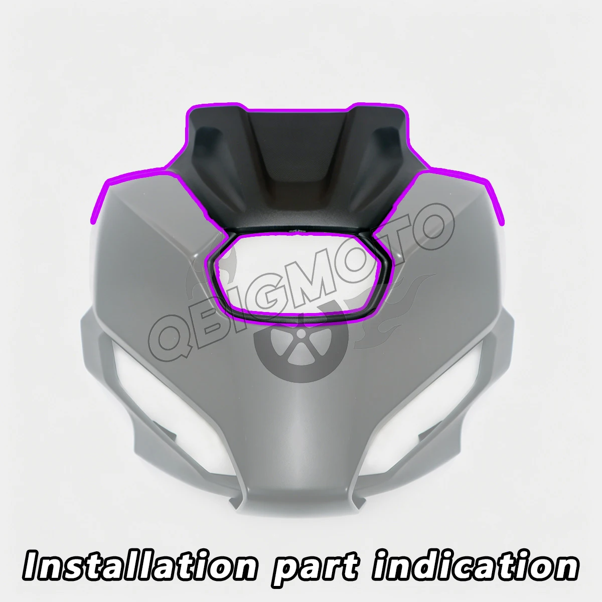 MT07 FZ07 2025 Motorcycle Headlamp Cowl Front Headlight Inner Cover Fairing For YAMAHA MT-07 FZ-07 Headlight Cover Upper Panel 3