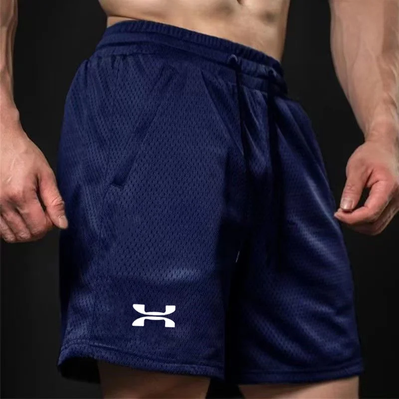 2024 Summer New Sports Fitness Shorts Men\'s Basketball Game Training Running Casual Loose Quick-Drying Five-Point Pants