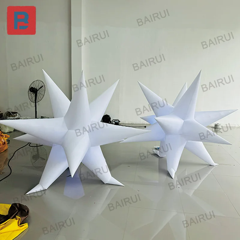 Aufblasbarer Explosionsstern mit Gebläse, quadratisches Einkaufszentrum im Freien, großformatige Eventbeleuchtung, Dekoration, Parade-Dekoration, Requisite