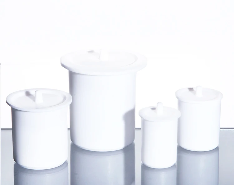 

PTFE Beaker Lid For Laboratory Equipment 30ml 50ml 100ml 150ml 250ml 500ml 1000ml white High temperature resistance