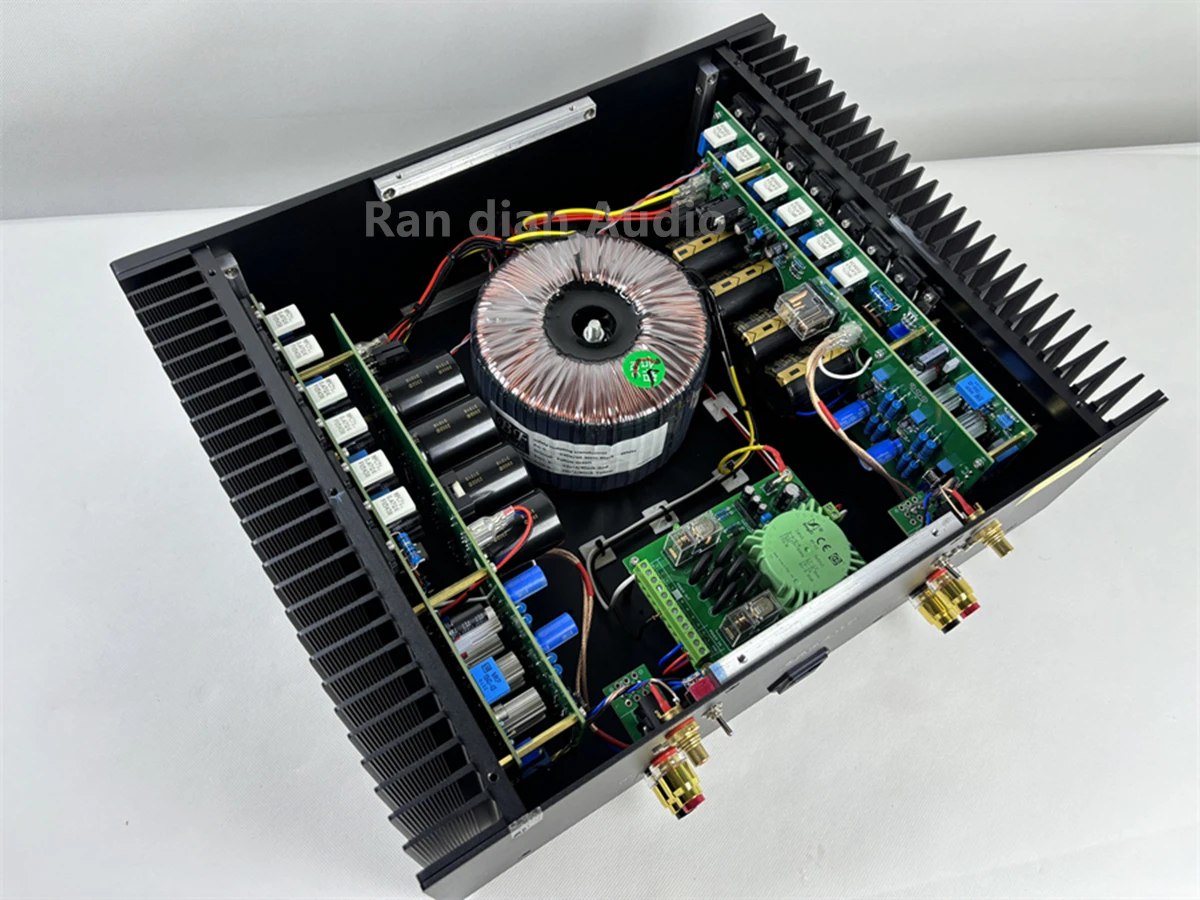 High End Version MASTER FM801 Post  Amplifier MJL4281 2N3440/5416 /250W/8Ω 500W/4Ω With Single Ended+Balanced 2Way Input