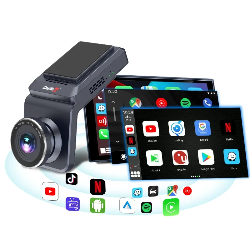 4G 4K Video Rear 1080P 64Gb Mirror Car Dvr Dash Cam Camera With Carplay Android Ai Box Smart Electronics For Car Youtube Netfilx