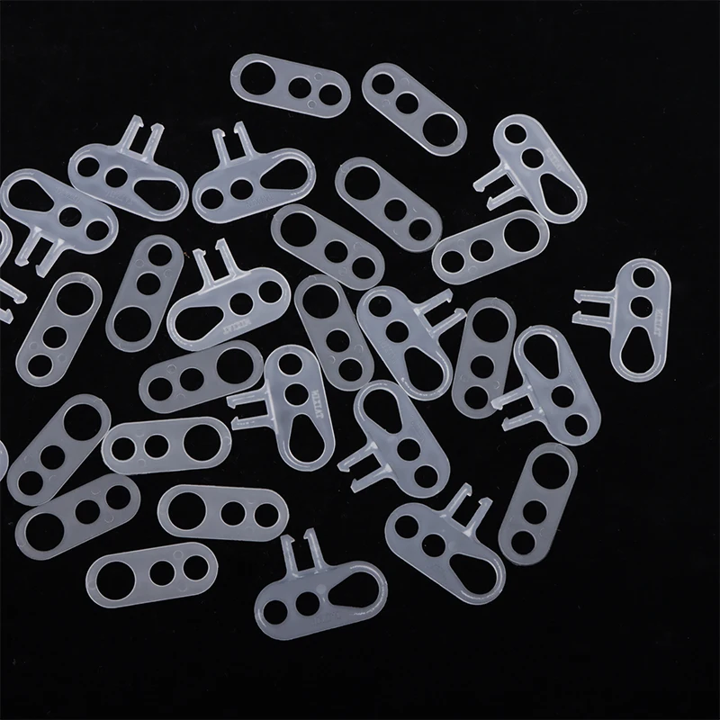 100PCS High Quality 3 Holes Plastic Strain Reliefs Cord Grip Threading Hook To Fix Lamp Cord For Ceiling Light Fixture Replace