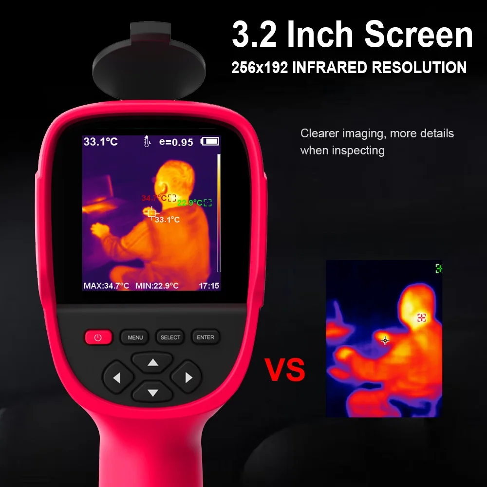 Imagem -04 - Câmera da Imagiologia Térmica Et692c Sensor Infravermelho Termômetro para o Pwb do Reparo Detecção do Encanamento20 °c150 °c 256x192