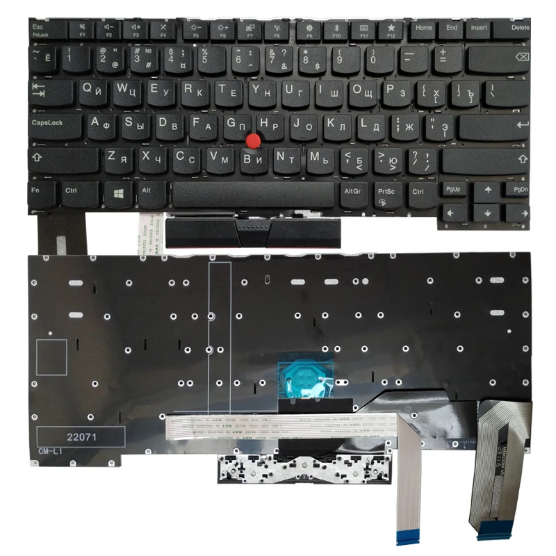 

NEW Russian laptop Keyboard FOR Lenovo ThinkPad T490S T495S 20NX 20NY No backlight