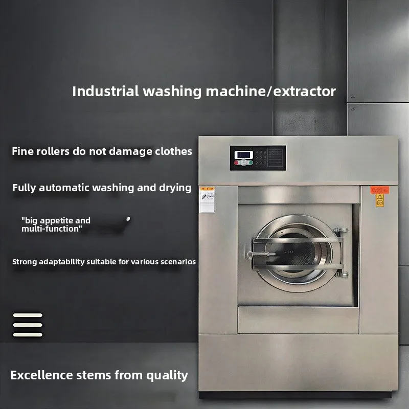 10KG-100KG Industrial Machine Fully Automatic Washer-dryer Combo For Hotel Homestay Linen And Clothing Washing