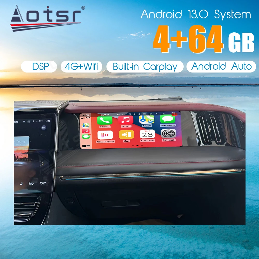 

Andriod 13.0 For GAC Chuanqi M9 E9 Car Radio Co-pilot Passenger Touch Screen Head Unit Carplay Auto Multimedia Player Accessorie