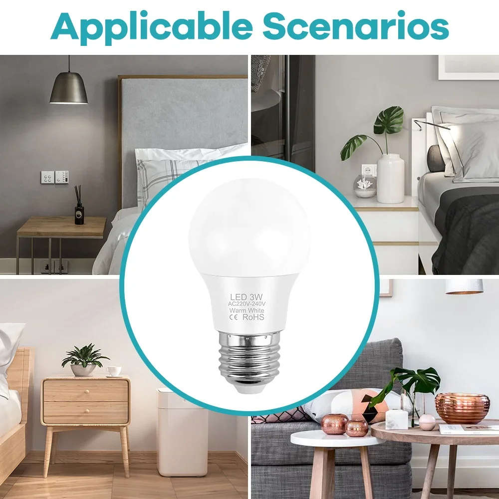 20W Spotlight LED Bulb Lamps E27 Lampada LED Light Bulb AC 220V-240V Smart IC High Brightness Lamp