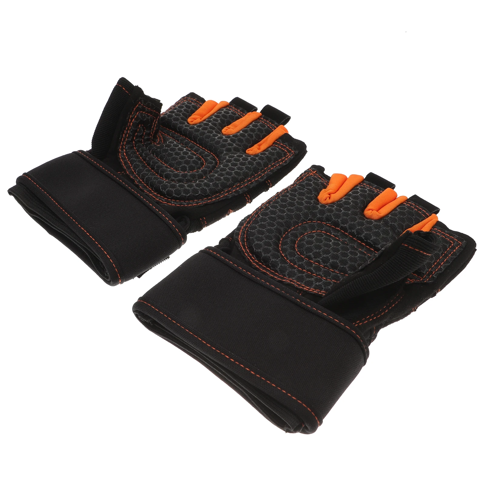 

Sports Half Finger Gloves Shock Absorbing Anti Slip Breathable Elastic Fitness Riding Workout Weight Lifting Gym Accessories