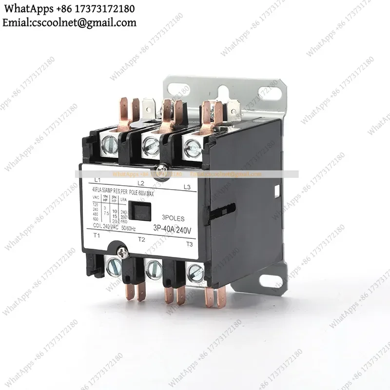 k06 Hvacstar SA-3P-40A-24V Definite Purpose Contactor 3 Poles 40FLA 24V 220V 380V AC Coil DP Air Conditioner Contactor