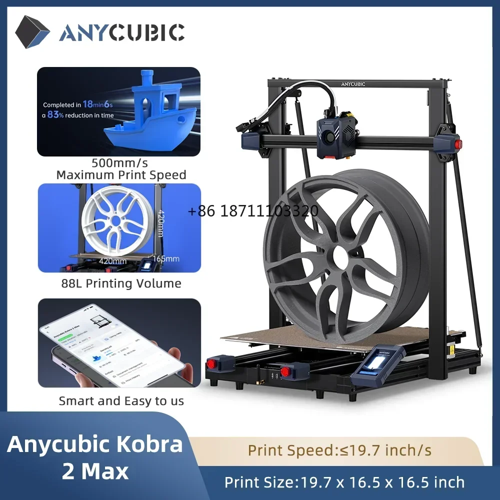 Anycubic 5X 10X Faster Kobra 2 Max Neo Pro Impresora Diy Anycubic Fdm Imprimante Impresora 3d Printing